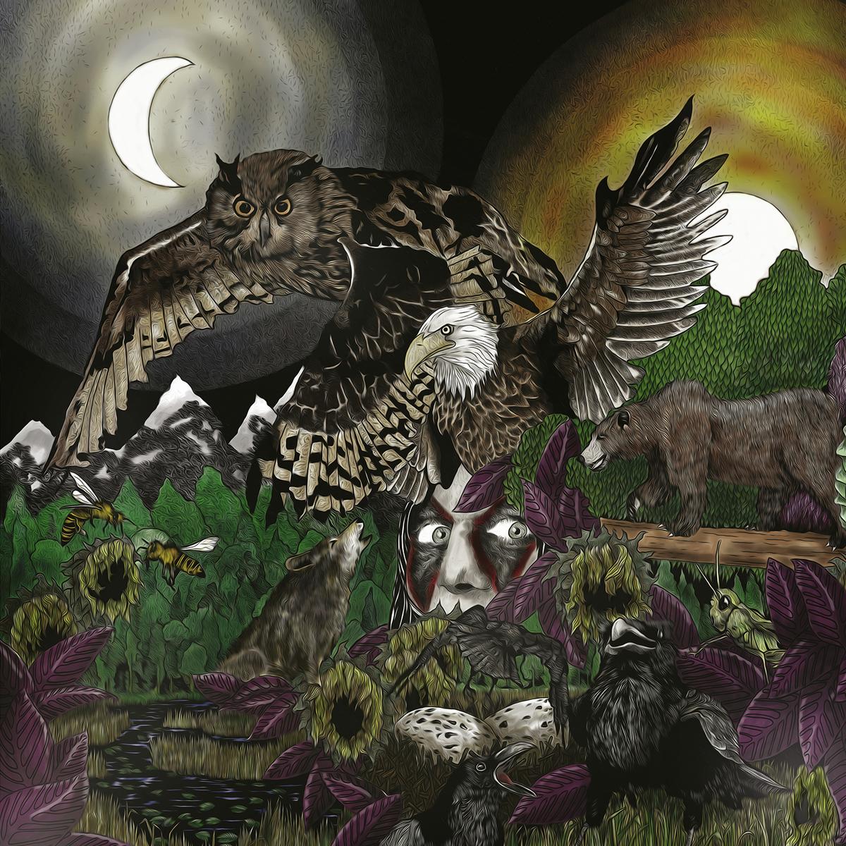 Avatar - Feathers & Flesh 2lp (PURPLE+BLACK Marbled In Gatefold), Vinyl Album